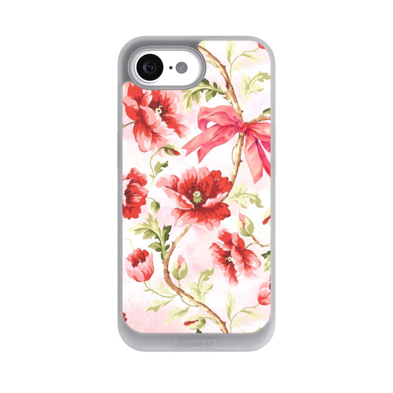 iPhone 16e NIVOpure Motif Coquelicots Rose