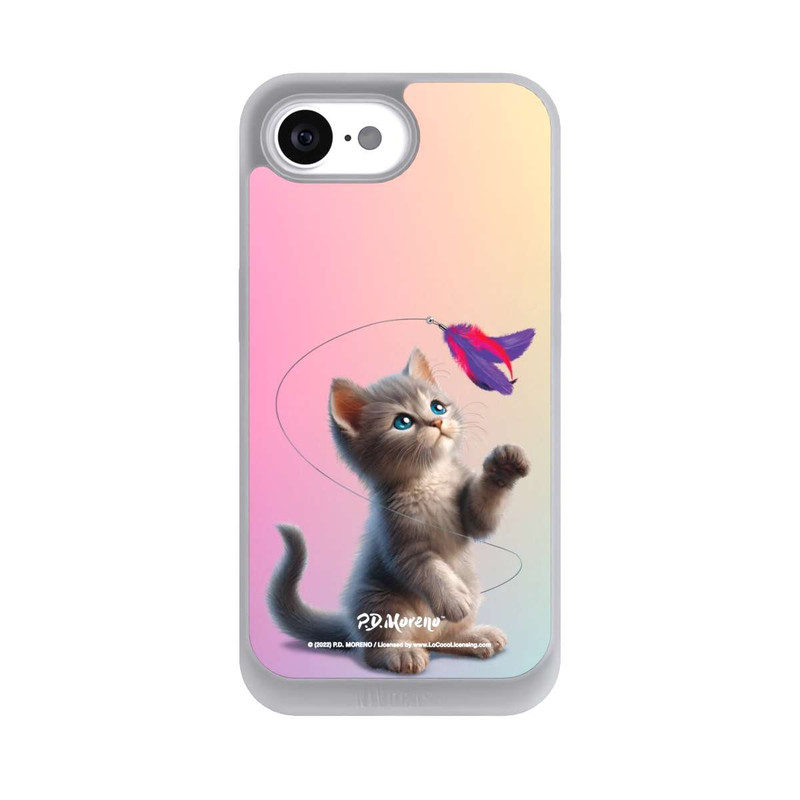 iPhone 16e NIVOpure Playing Cat with Feather
