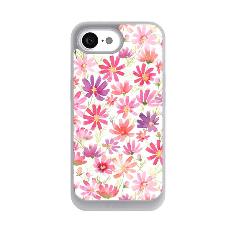 iPhone 16e NIVOpure Boho Cosmos Flowers Purple