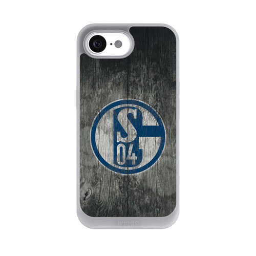Apple iPhone 16e NIVOpure Schalke 04 Holz Look
