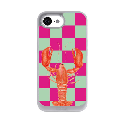 Apple iPhone 16e NIVOpure Pink Checkers Lobster