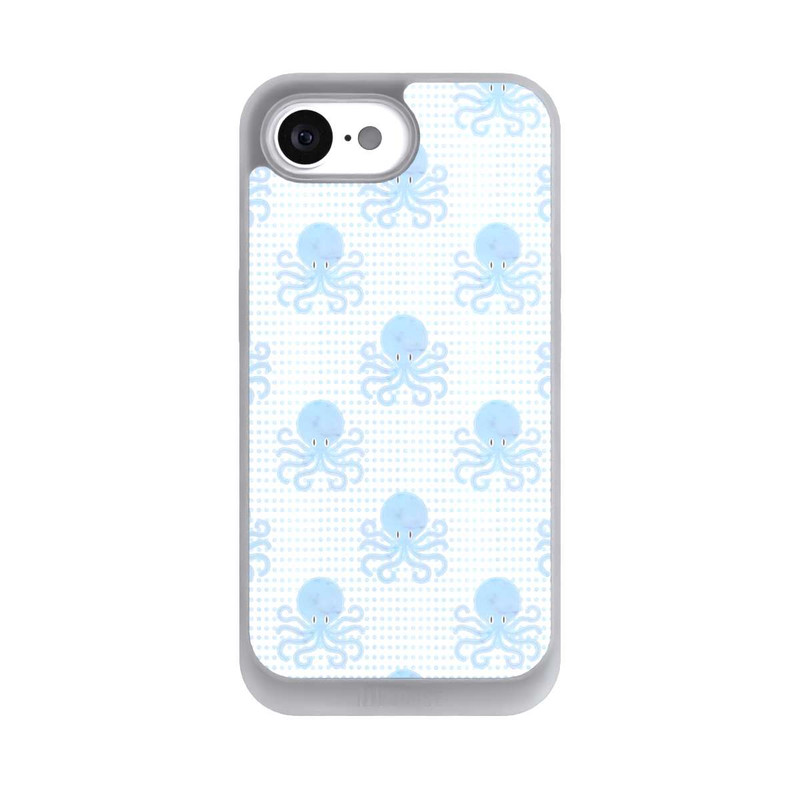 iPhone 16e NIVOpure Blue Watercolor Octopus
