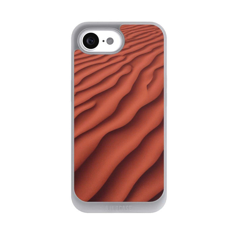 iPhone 16e NIVOpure Sandstruktur Rot mit KI