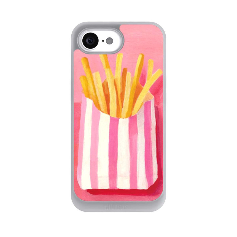 iPhone 16e NIVOpure Retro Fries Pink Watercolor