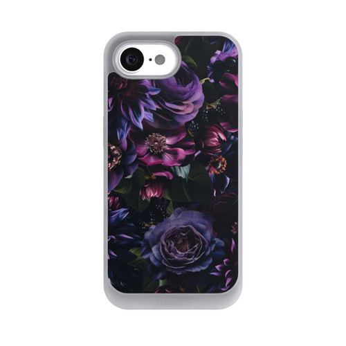 Apple iPhone 16e NIVOpure Dark Purple Flowers