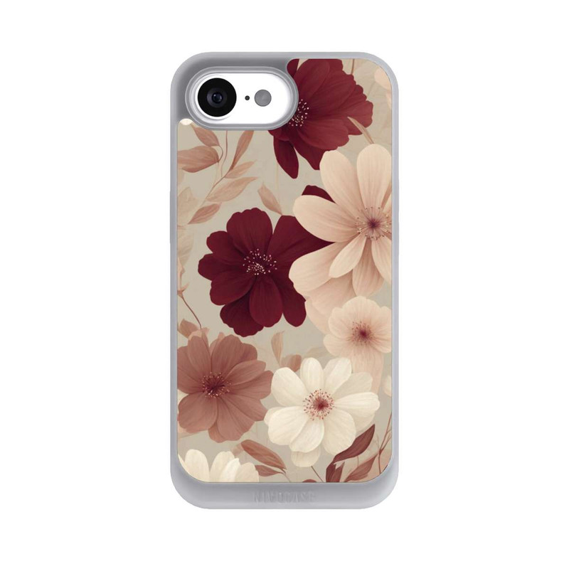 iPhone 16e NIVOpure Romantic Flowers Beige with AI