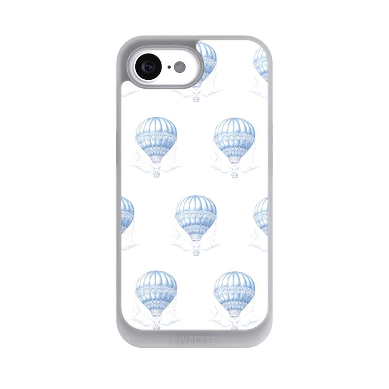 iPhone 16e NIVOpure Balloon Pattern Girl Toile de Jouy mit KI