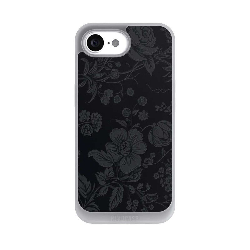 iPhone 16e NIVOpure Dunkle Blumen Vintageoptik