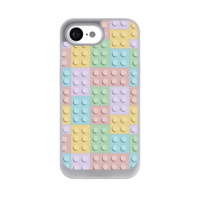 iPhone 16e NIVOpure Modèle de blocs colorés