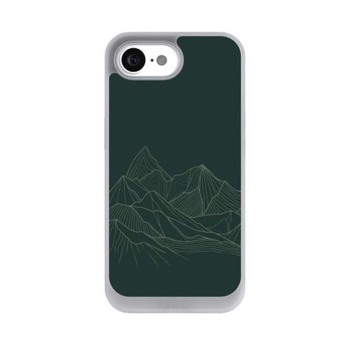 Apple iPhone 16e NIVOpure Berg Line Art Grün