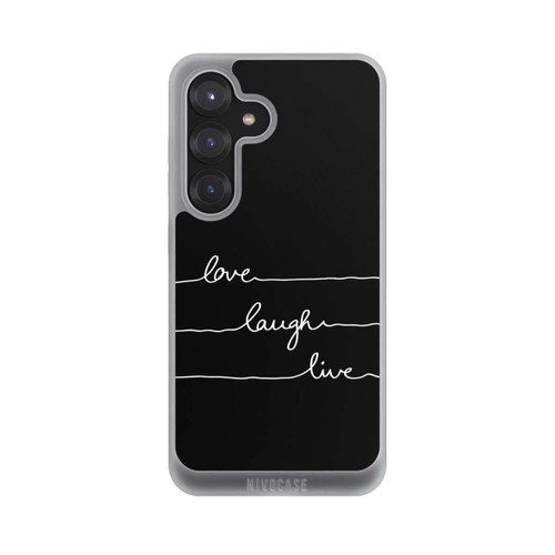 Samsung Galaxy S25 NIVOpure Love Laugh Live weiß/schwarz