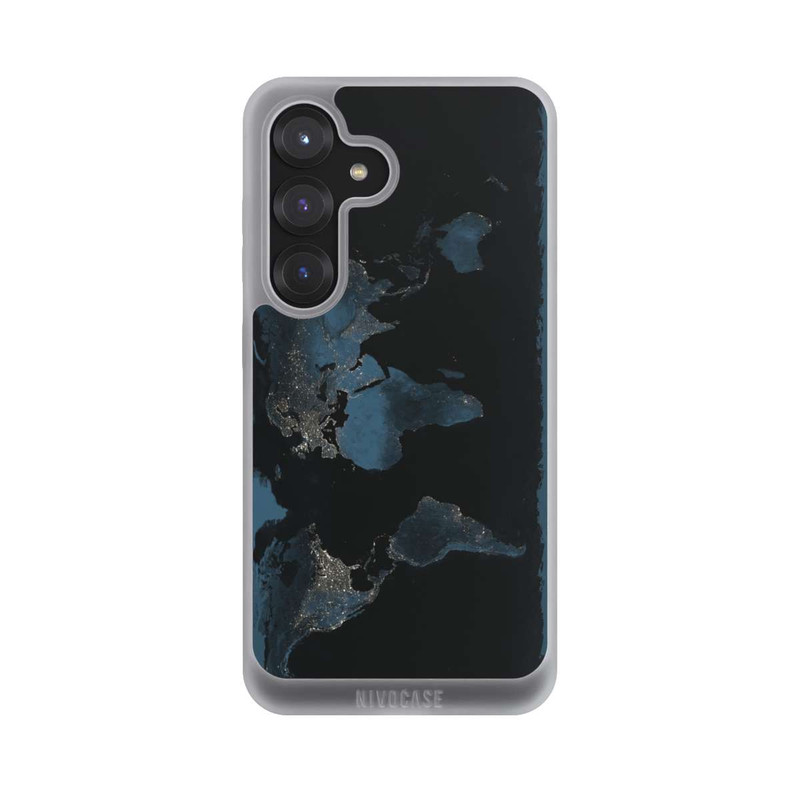 Galaxy S25 NIVOpure Carte du Monde Nuit