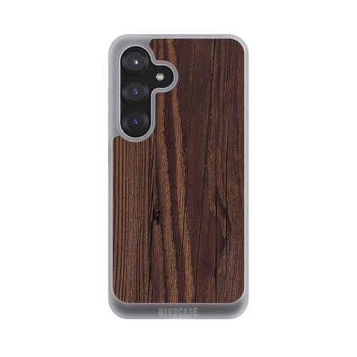 Samsung Galaxy S25 NIVOpure Look Grain du Bois