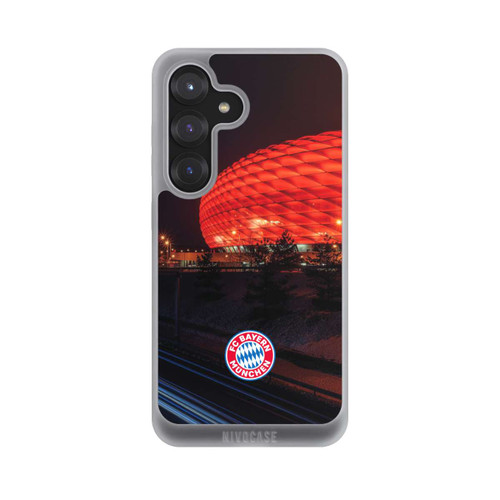 Samsung Galaxy S25 NIVOpure Allianz Arena bei Nacht FCB