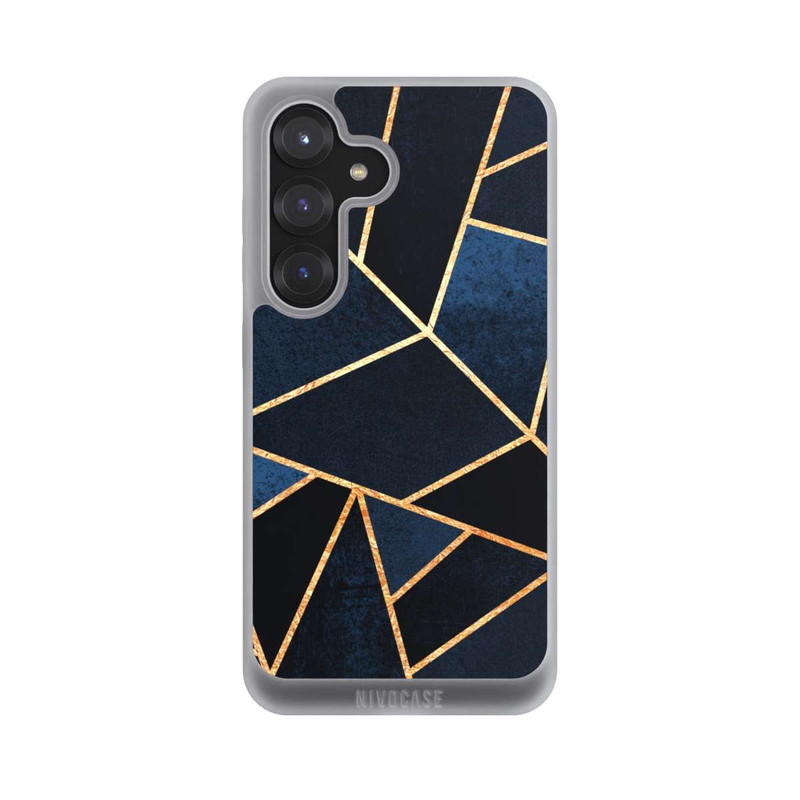 Galaxy S25 NIVOpure Navy Stone Gold Print