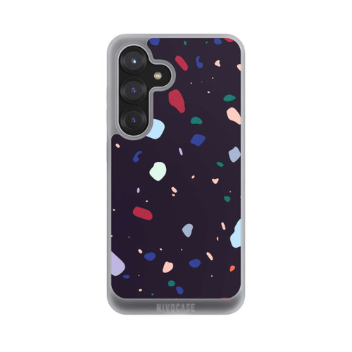 Samsung Galaxy S25 NIVOpure Modern Dark Rounded Terrazzo