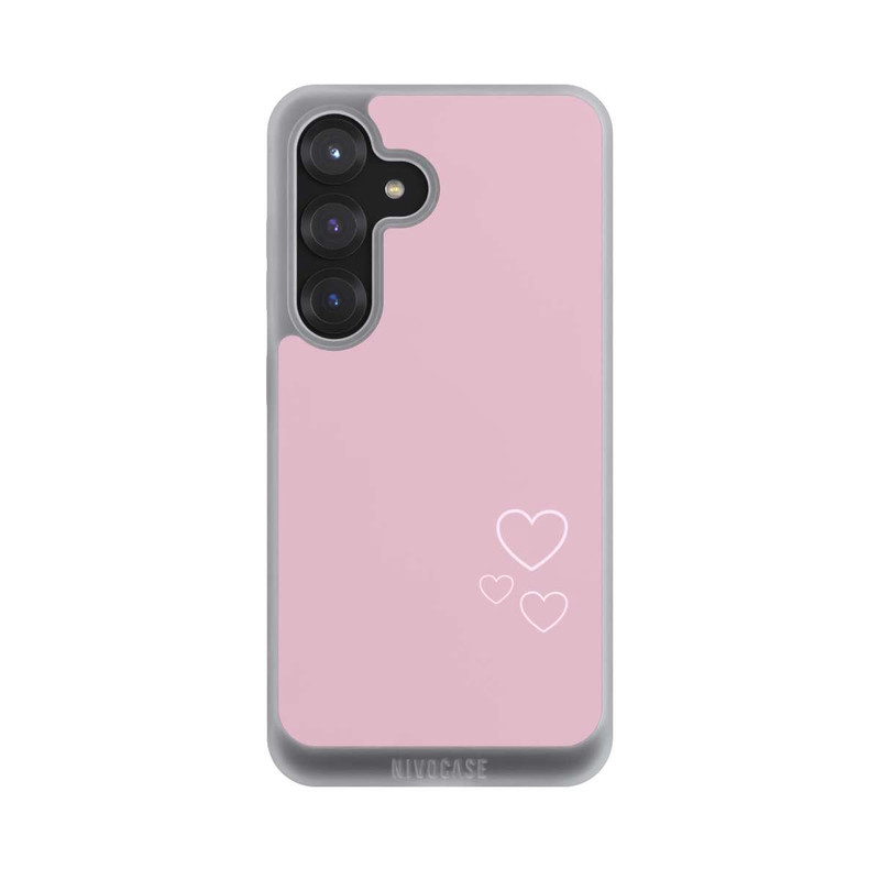 Galaxy S25 NIVOpure Pink little hearts