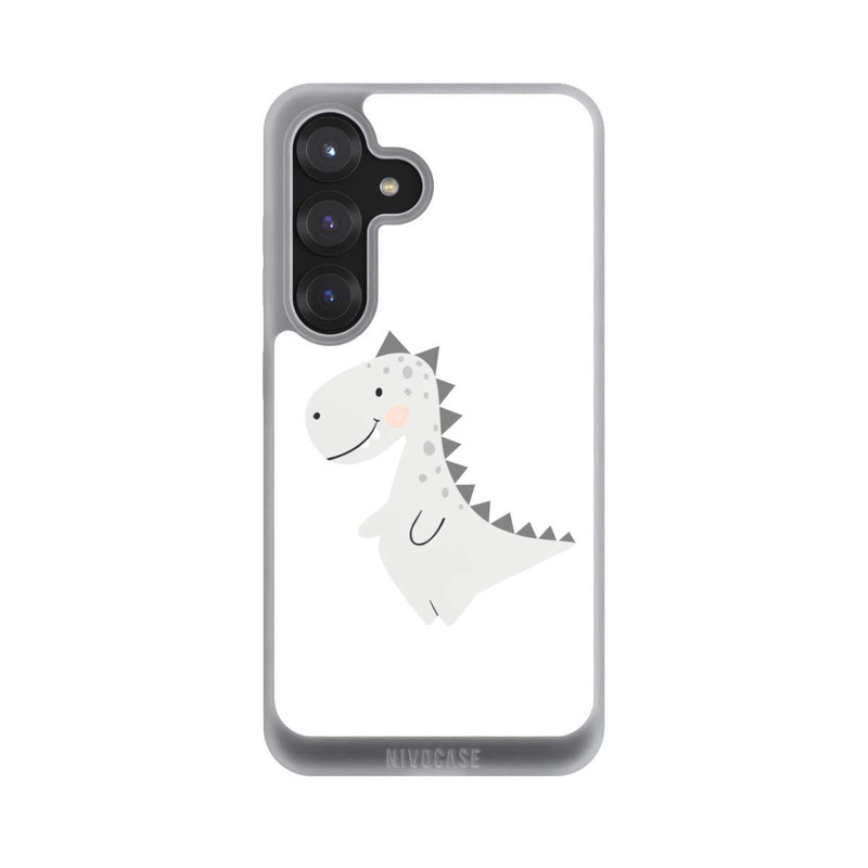Galaxy S25 NIVOpure Grauer Dino