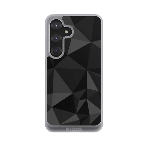 Samsung Galaxy S25 NIVOpure Polygonmuster schwarz