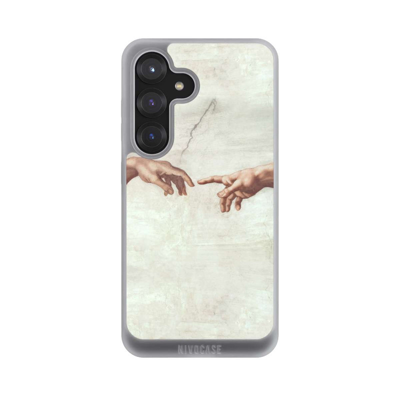 Galaxy S25 NIVOpure Die Hände von Gott und Adam von Michelangelo Buonarroti