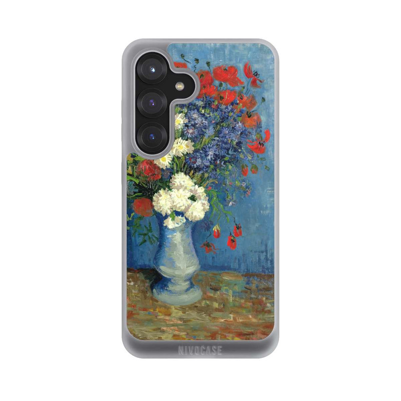 Galaxy S25 NIVOpure Still Life Vase with Cornflowers and Poppies by Vincent Van Gogh