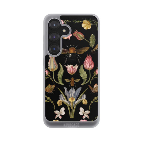 Samsung Galaxy S25 NIVOpure Wildblumen und Biene Schwarz