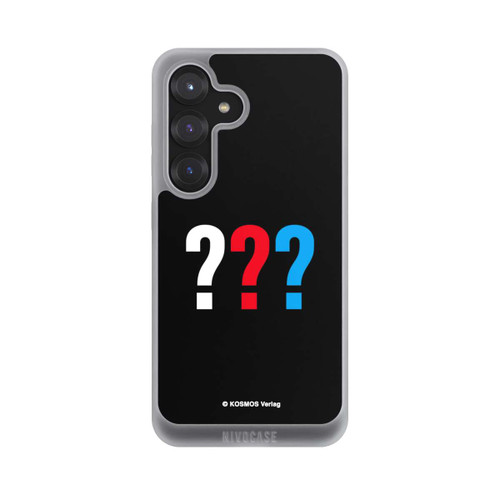 Samsung Galaxy S25 NIVOpure Drei Fragezeichen Logo