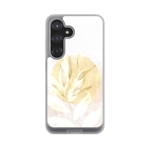 Samsung Galaxy S25 NIVOpure Boho Gold Blumen Kunst