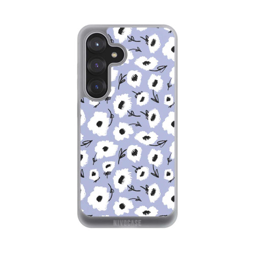 Samsung Galaxy S25 NIVOpure Pattern Fleurs Lilas