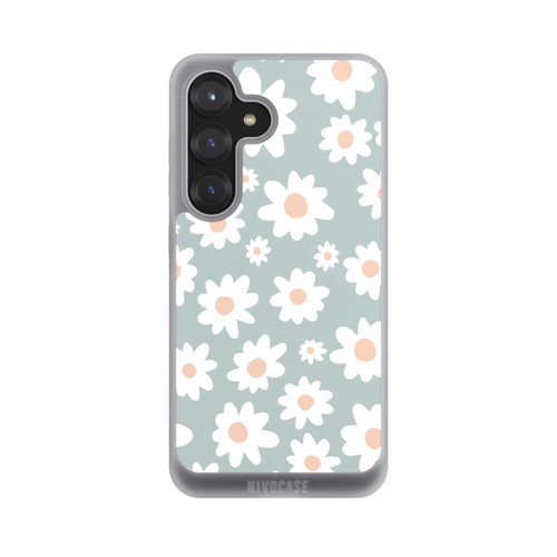 Samsung Galaxy S25 NIVOpure Gänseblümchen Muster grün