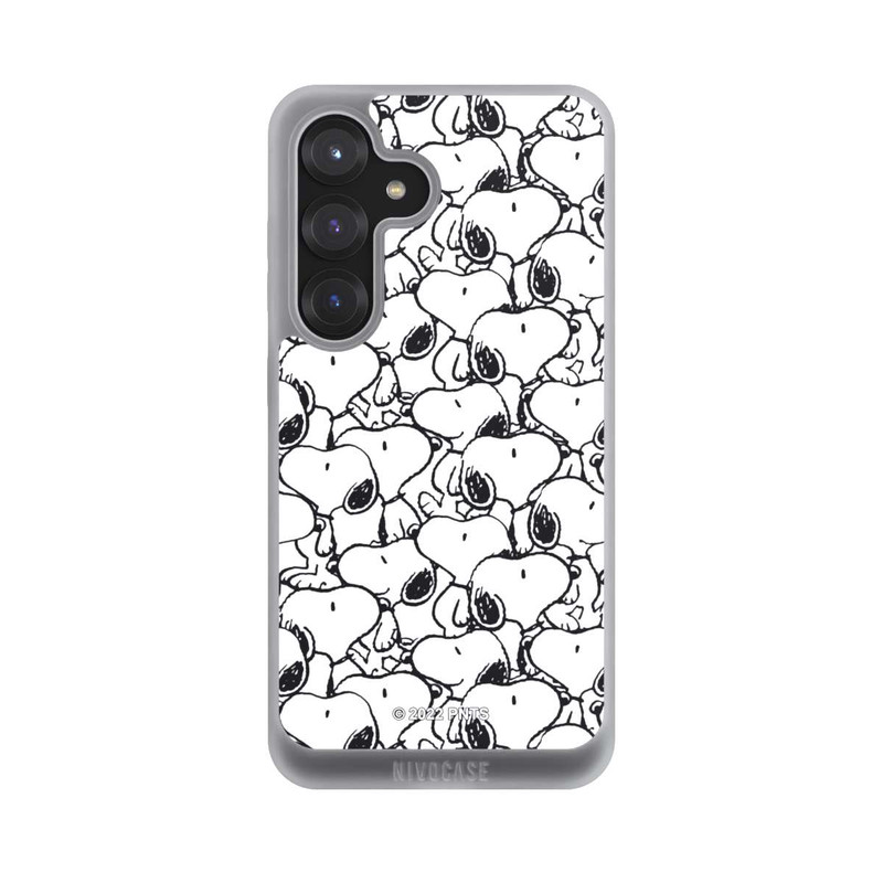 Galaxy S25 NIVOpure Snoopy Muster Schwarz und Weiß