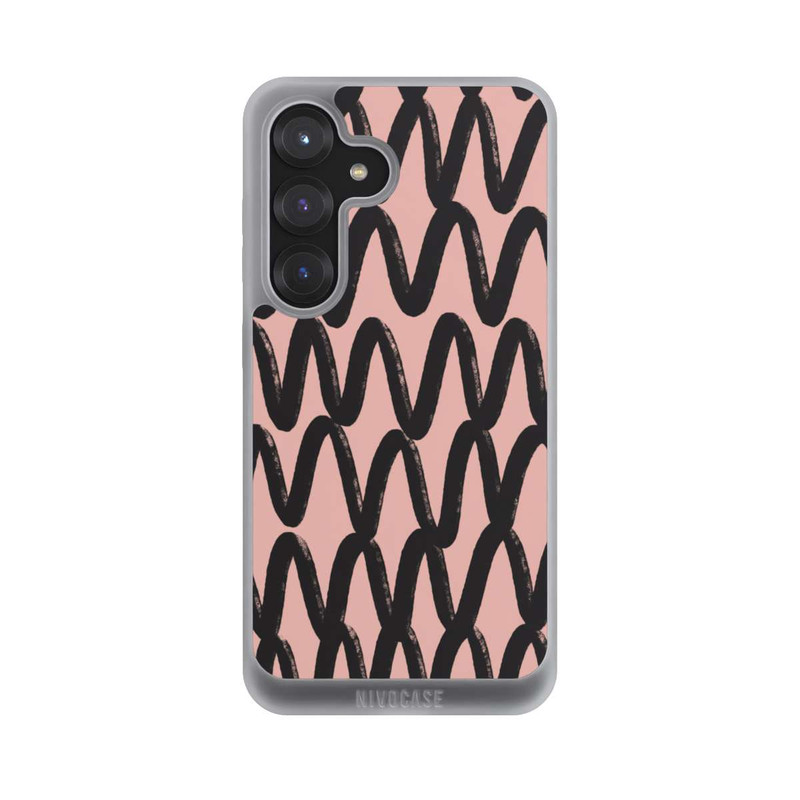 Galaxy S25 NIVOpure Schwarzes Zickzack