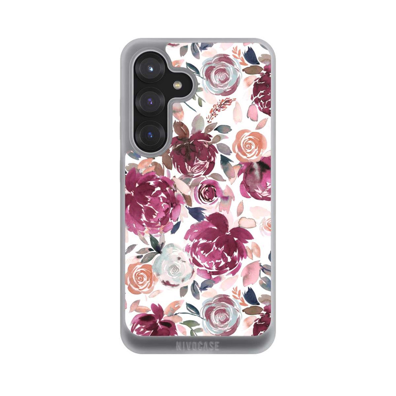 Galaxy S25 NIVOpure Autumn Peonies and roses Pink