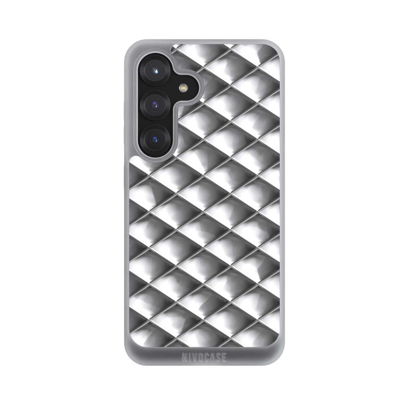 Galaxy S25 NIVOpure Glamour Silver Squares