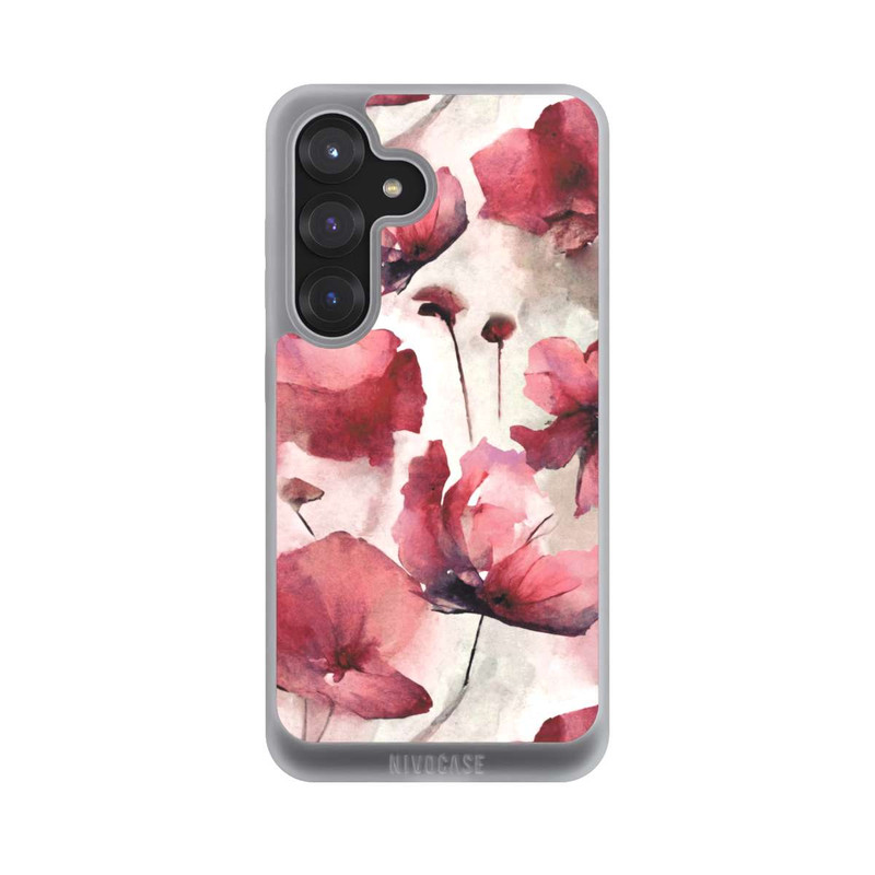 Galaxy S25 NIVOpure Wilde Mohnblumen Aquarell mit KI