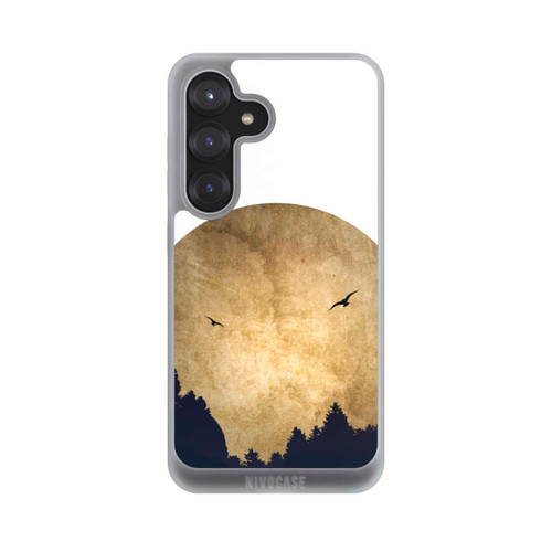 Samsung Galaxy S25 NIVOpure Zwei Vögel vor Mond