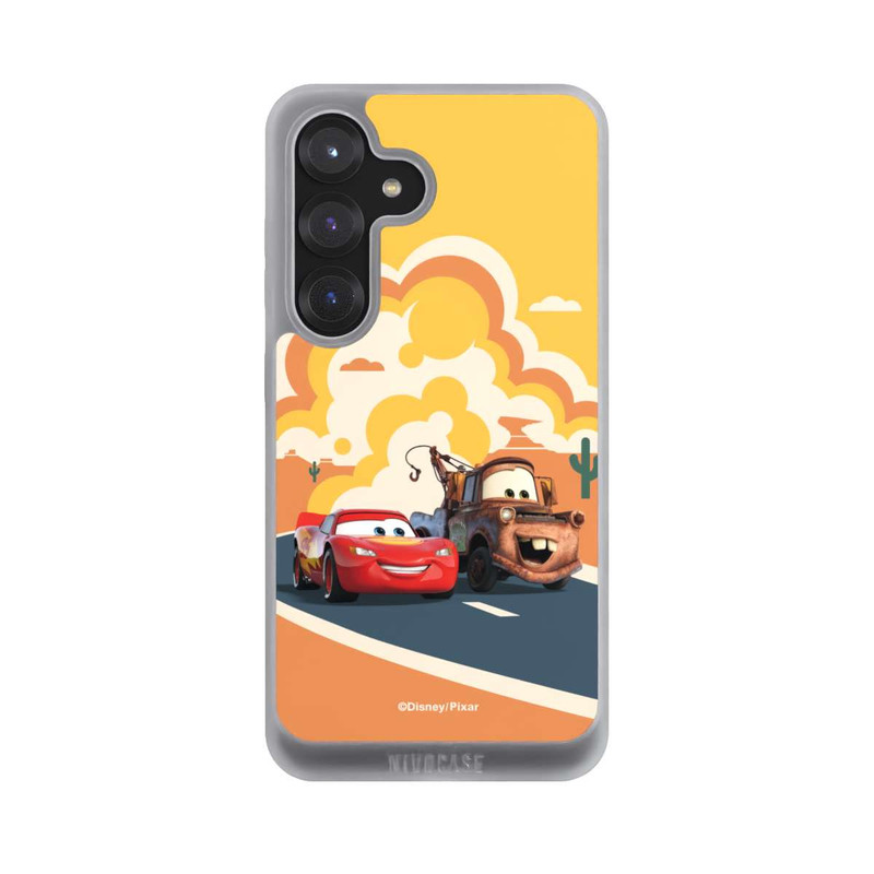 Galaxy S25 NIVOpure Disney Cars Lightning McQueen Und Hook on the Road