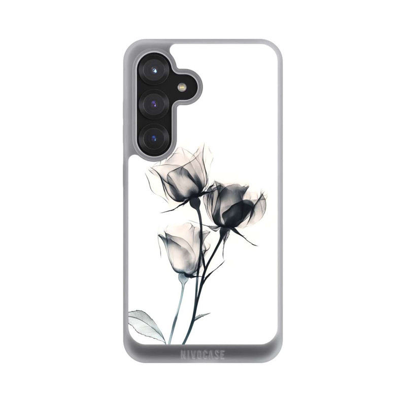 Galaxy S25 NIVOpure Schwarze Blume