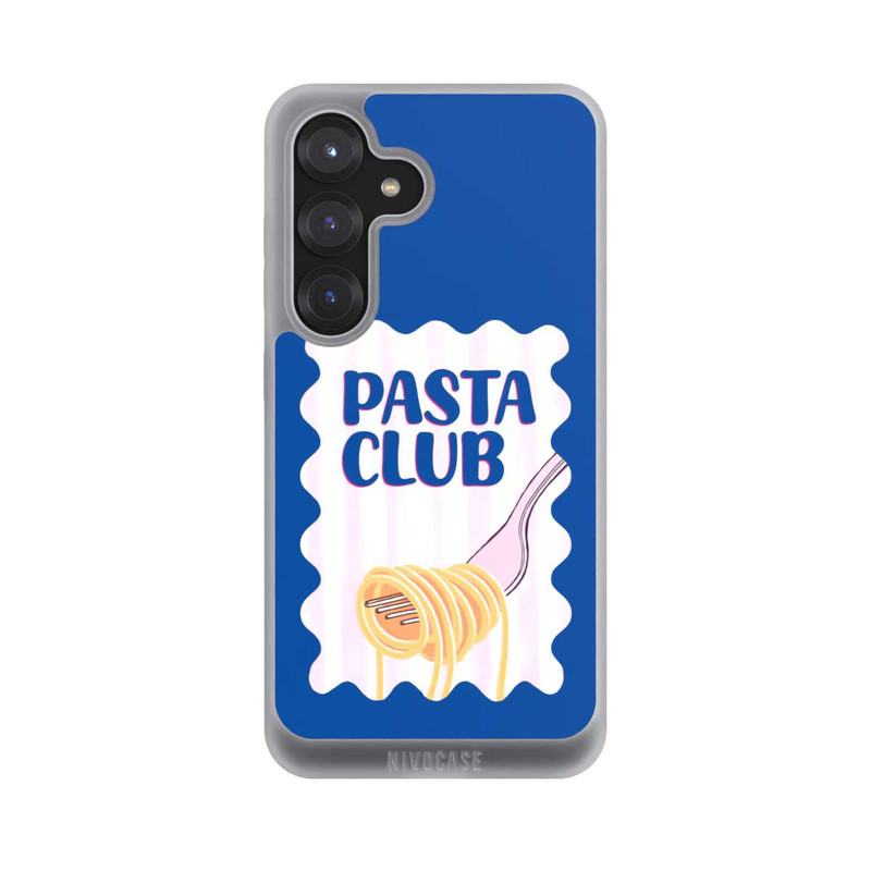 Galaxy S25 NIVOpure Pasta Club in Blue and Pink