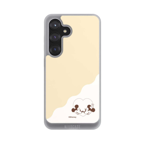 Samsung Galaxy S25 NIVOpure Mickey and Minnie Love Heart Beige