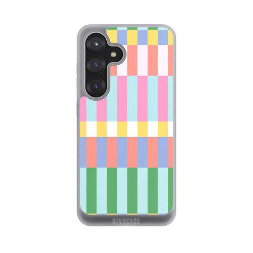 Samsung Galaxy S25 NIVOpure Checked Theme Pastel
