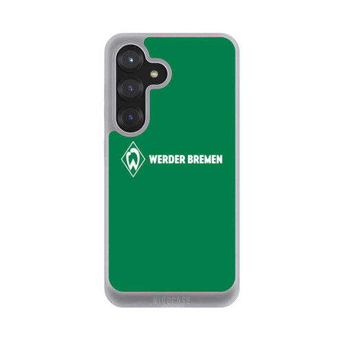 Samsung Galaxy S25 NIVOpure Werder Bremen Schriftzug Raute Grün