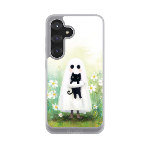 Samsung Galaxy S25 NIVOpure Geist und Katze Halloween mit KI
