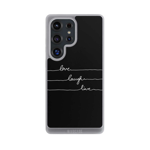 Samsung Galaxy S25 Ultra NIVOpure Love Laugh Live blanc/noir