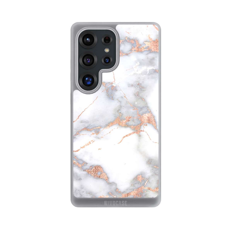 Galaxy S25 Ultra NIVOpure Marbre Blanc et Doré