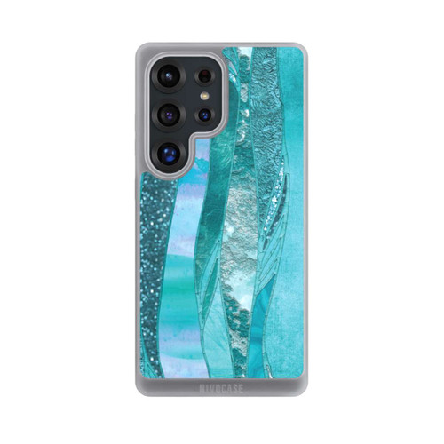 Samsung Galaxy S25 Ultra NIVOpure glamouröser Glitzerlook blau