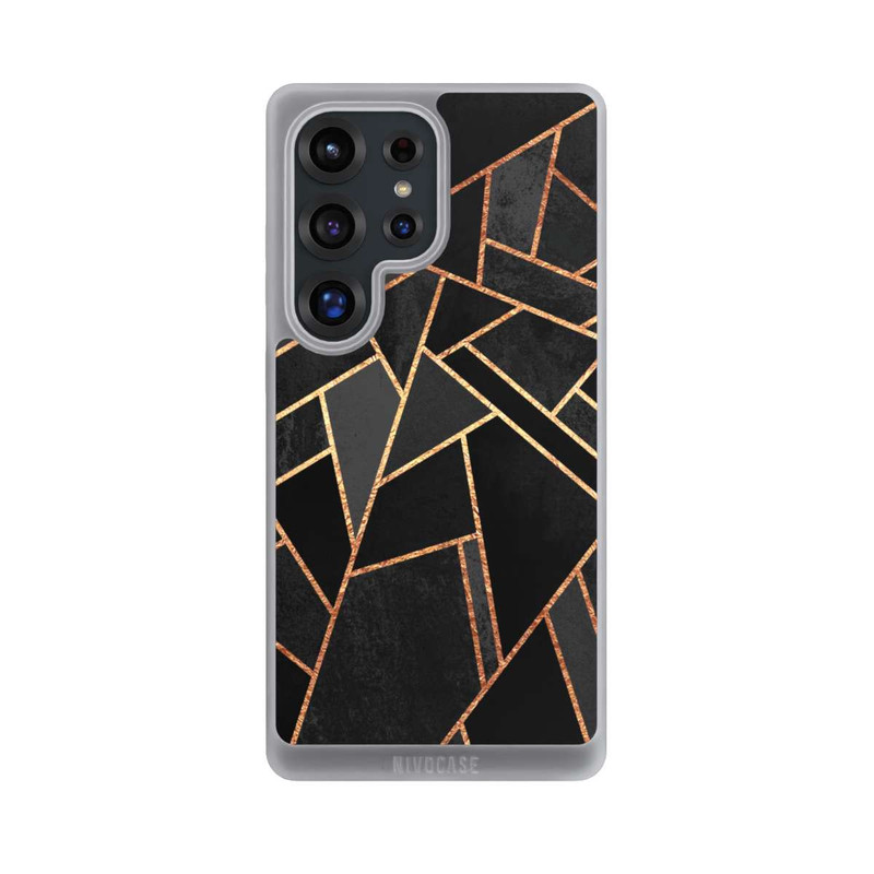 Galaxy S25 Ultra NIVOpure Schwarze Nacht Gold Druck