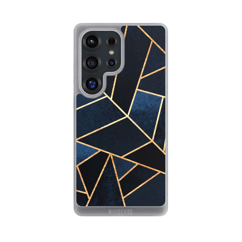 Galaxy S25 Ultra NIVOpure Navy Stein Golddruck