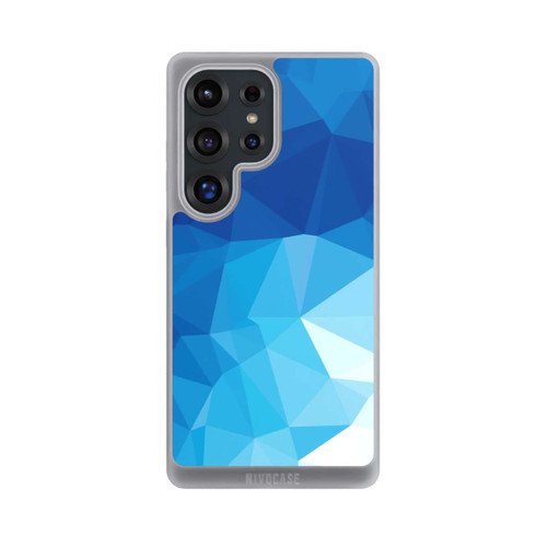 Samsung Galaxy S25 Ultra NIVOpure Mosaïque Polygonale Bleue