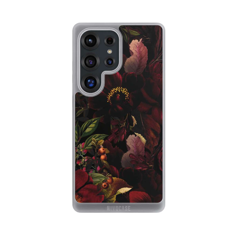 Galaxy S25 Ultra NIVOpure Dunkle Rote Vintage Barock Rosen